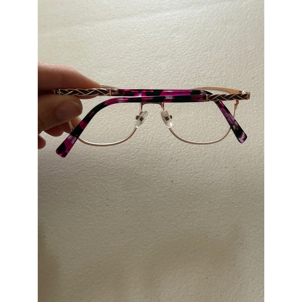 Marcolin Womens Eyeglasses MA5026 082 Matte Violet Cateye 52 15 140
